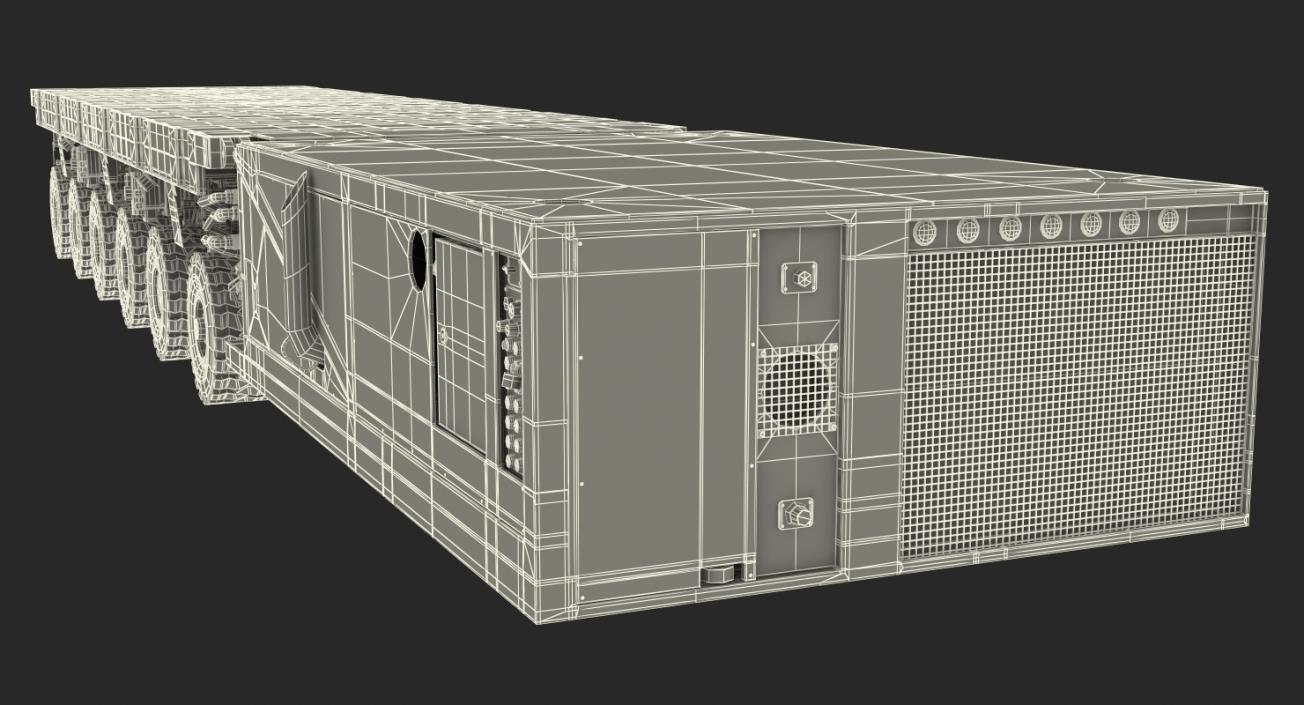 Self-Propelled Modular Transporter Mammoet Rigged 3D model