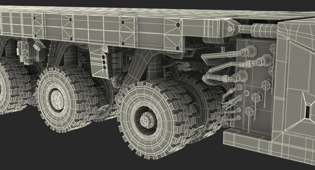 Self-Propelled Modular Transporter Mammoet Rigged 3D model