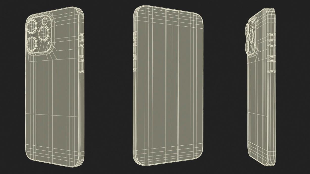 3D Damaged IPhone 15 Collection model