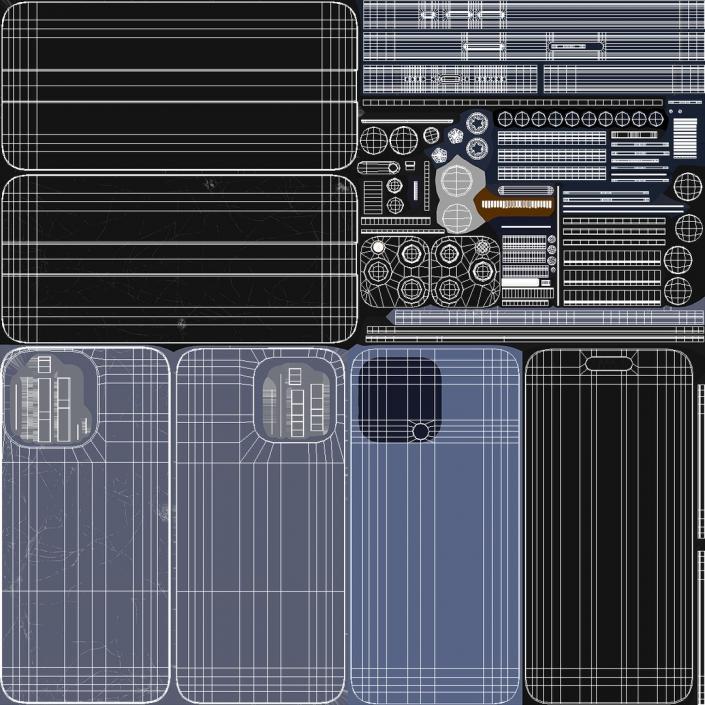 3D Damaged IPhone 15 Collection model