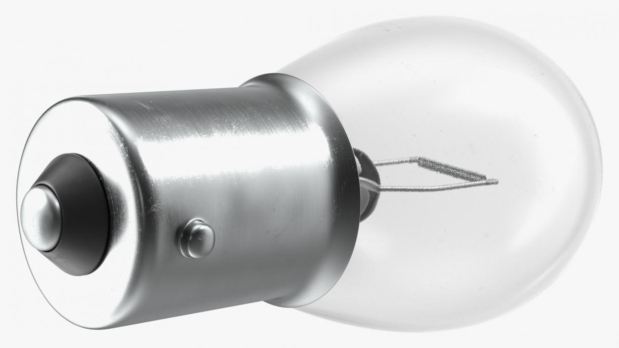 3D model P21W BA15S Halogen Light Bulb White