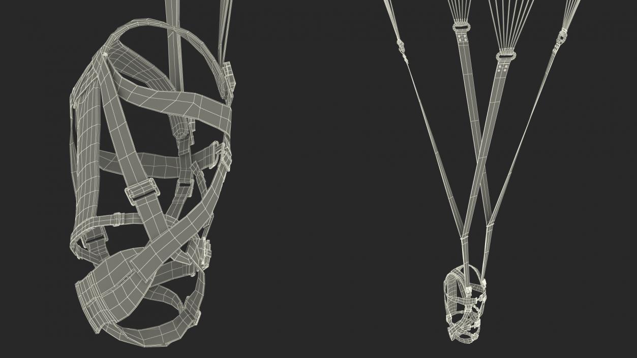 3D Parachute Attachment for Paratrooper