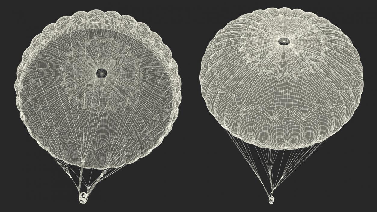 3D Parachute Attachment for Paratrooper