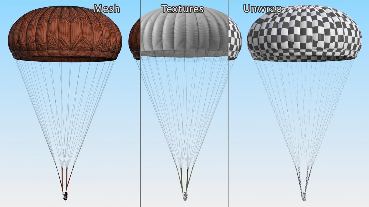 3D Parachute Attachment for Paratrooper