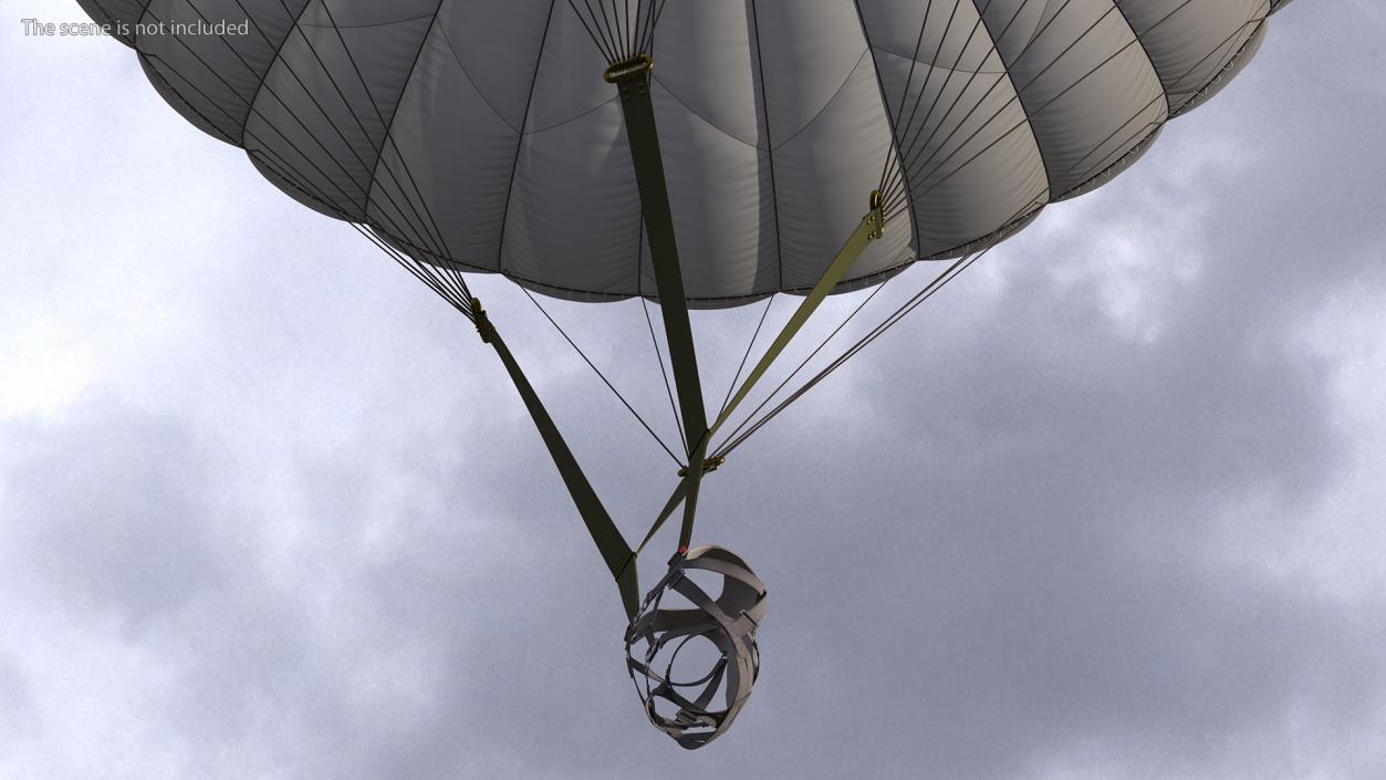 3D Parachute Attachment for Paratrooper