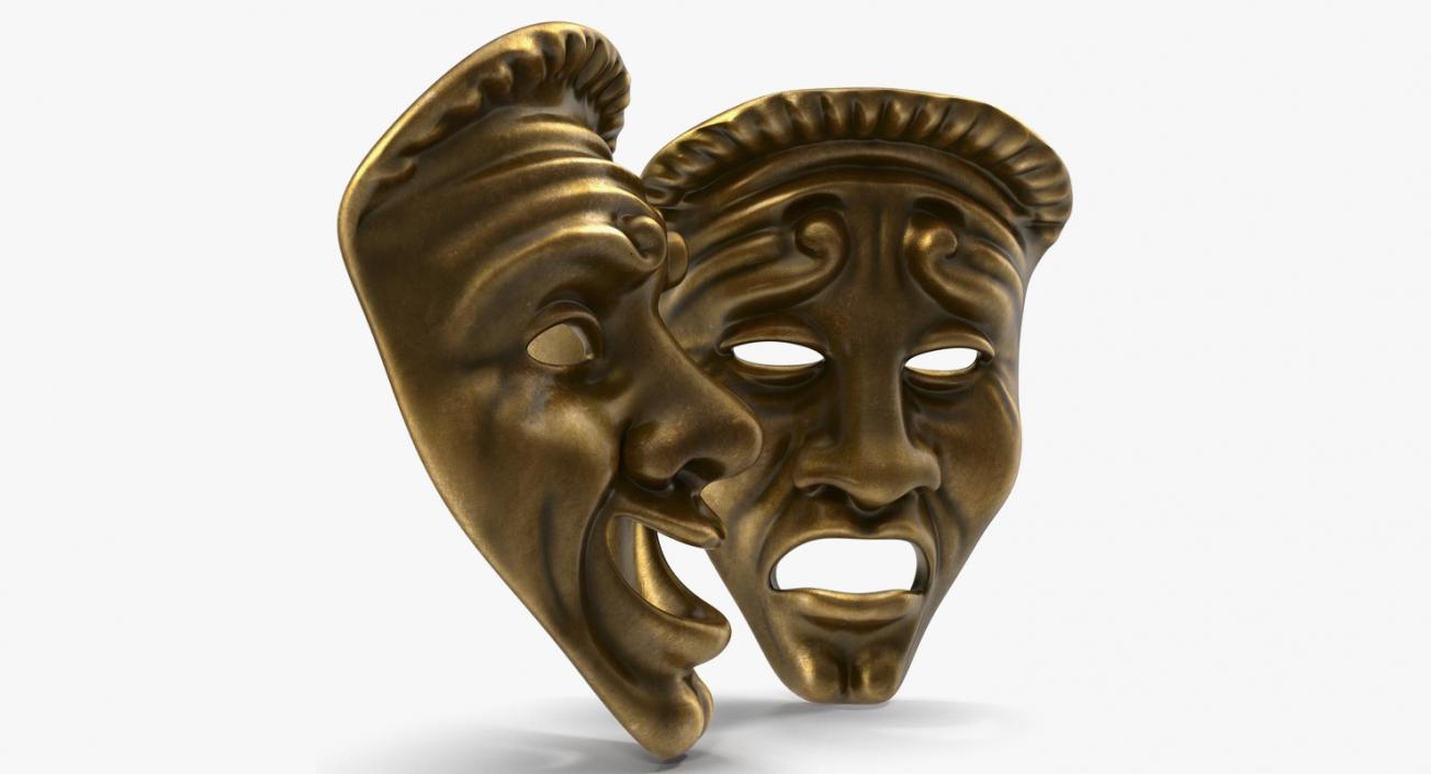 Theater Masks Collection 3D model