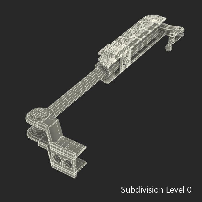 3D model Sci-Fi Painted Hydraulic Cylinder 6