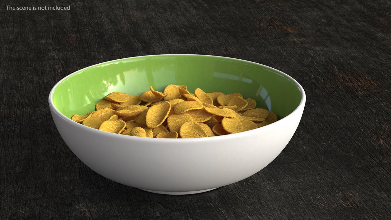 3D Bowl of Breakfast Cereals Collection 2 model