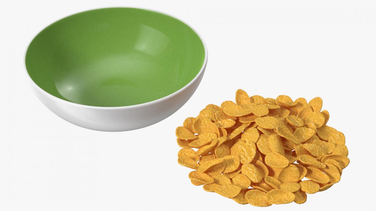 3D Bowl of Breakfast Cereals Collection 2 model