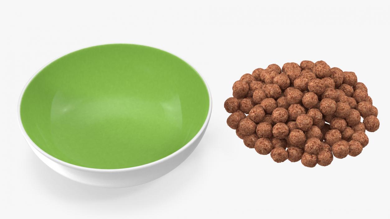 3D Bowl of Breakfast Cereals Collection 2 model