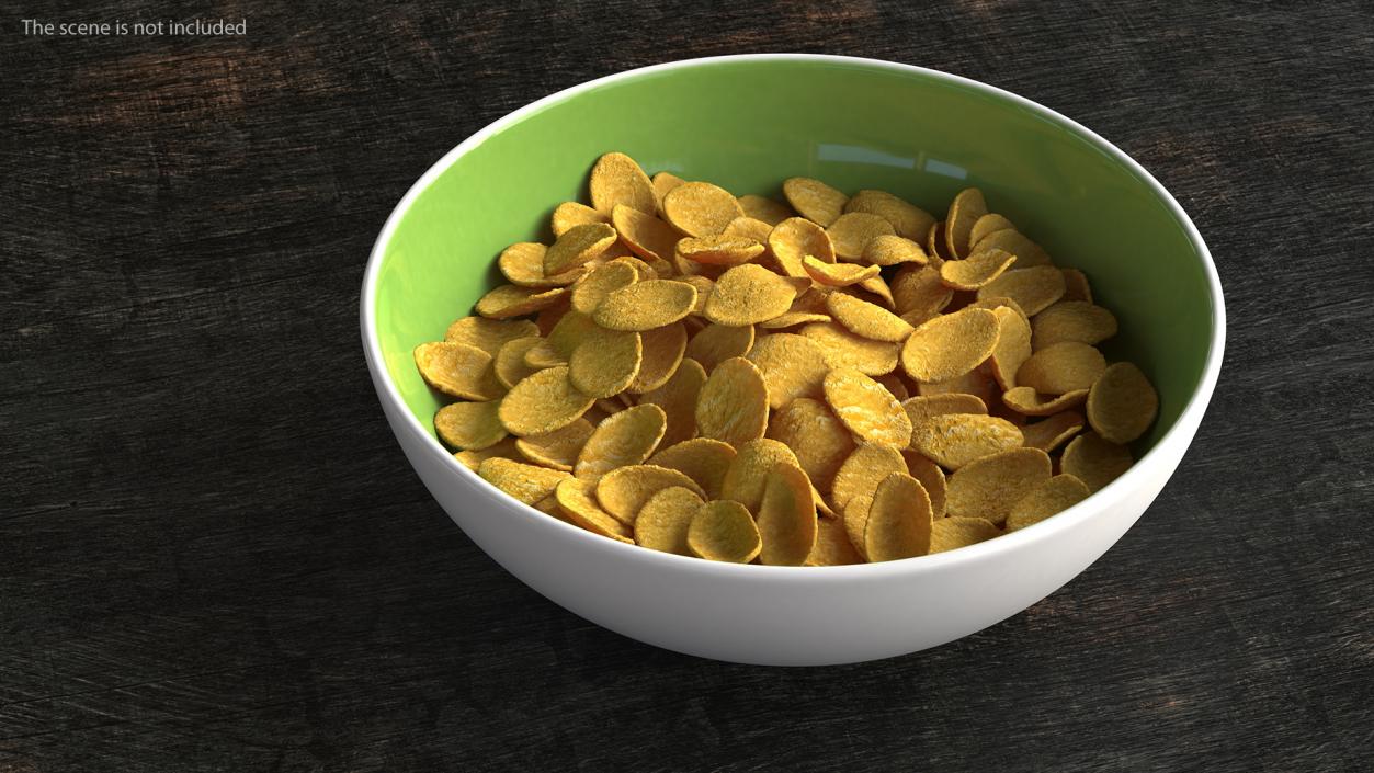 3D Bowl of Breakfast Cereals Collection 2 model