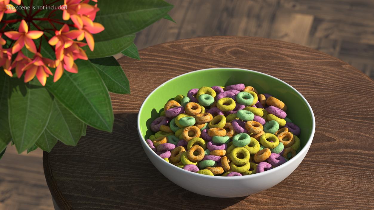 3D Bowl of Breakfast Cereals Collection 2 model