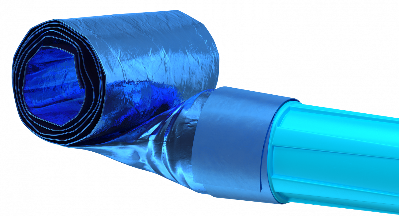 3D Blue Air Whistle