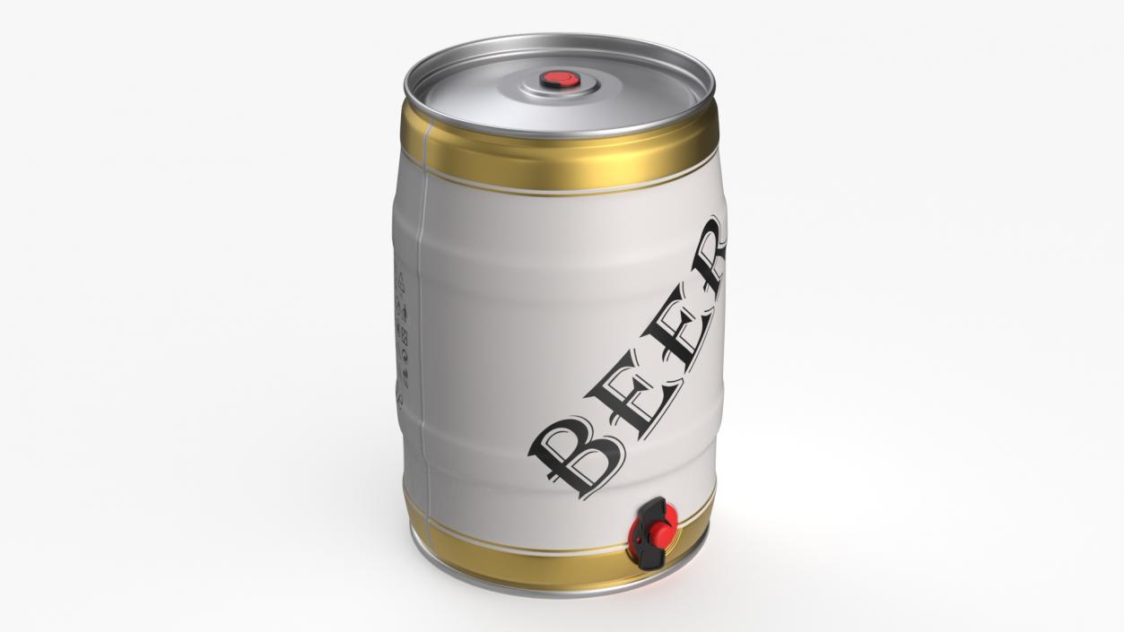 3D Beer 5 Liter Barrel 2