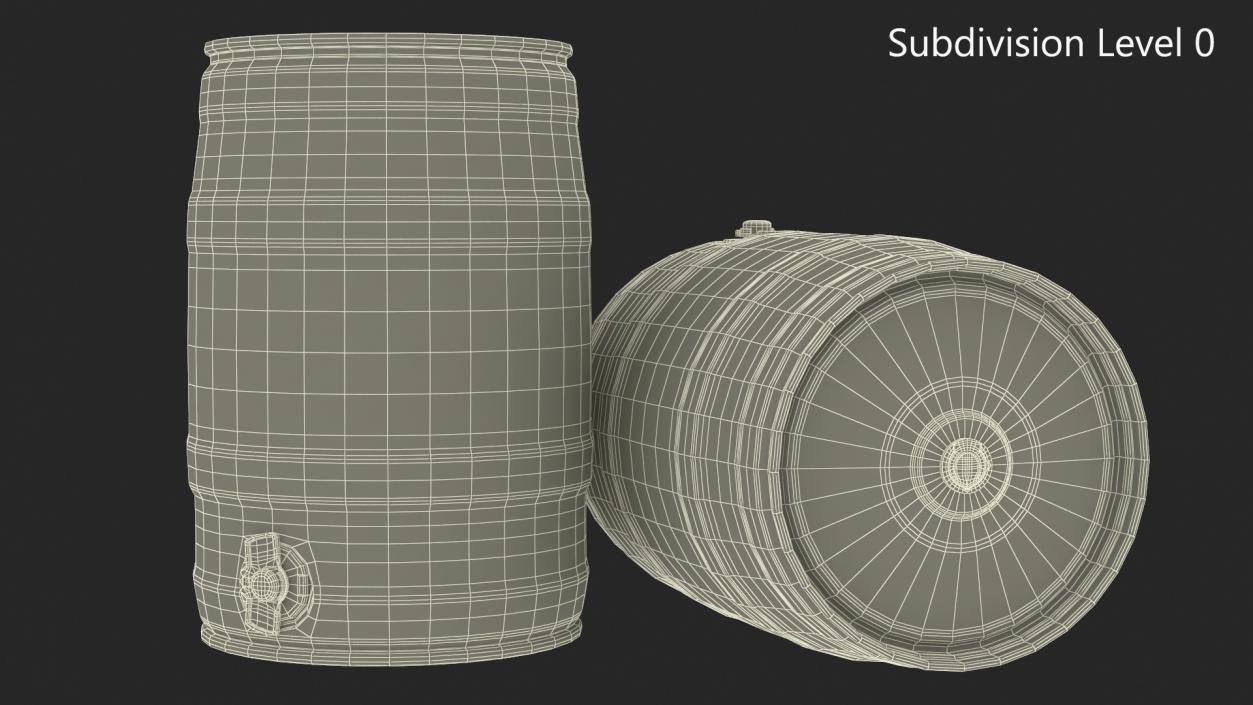 3D Beer 5 Liter Barrel 2