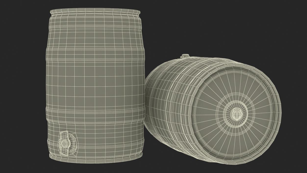 3D Beer 5 Liter Barrel 2