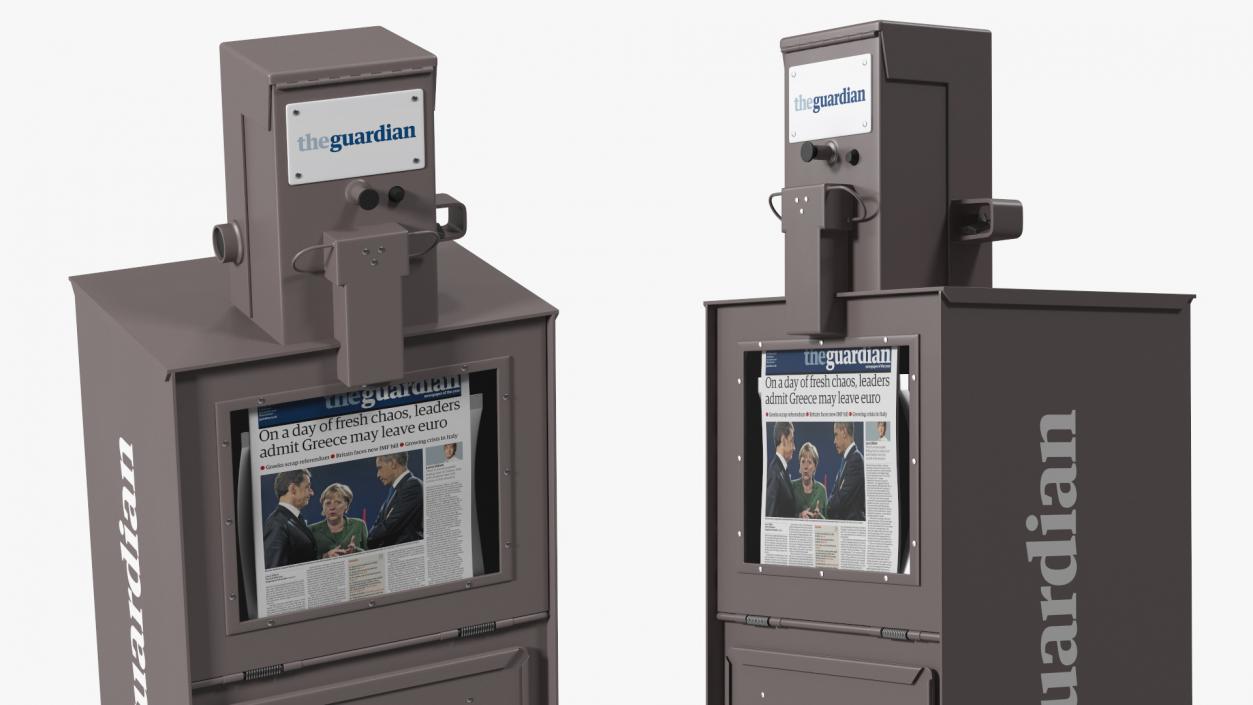 3D model Newspaper Vending Machine