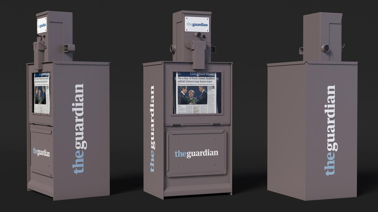 3D model Newspaper Vending Machine