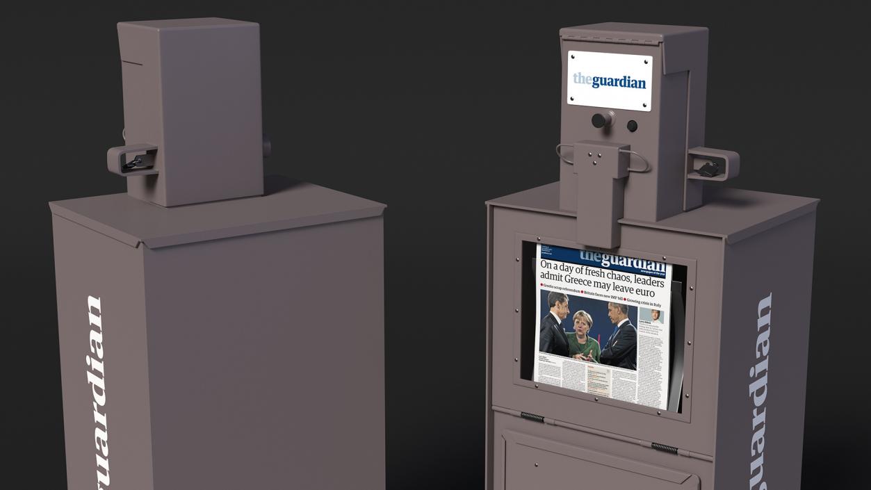 3D model Newspaper Vending Machine