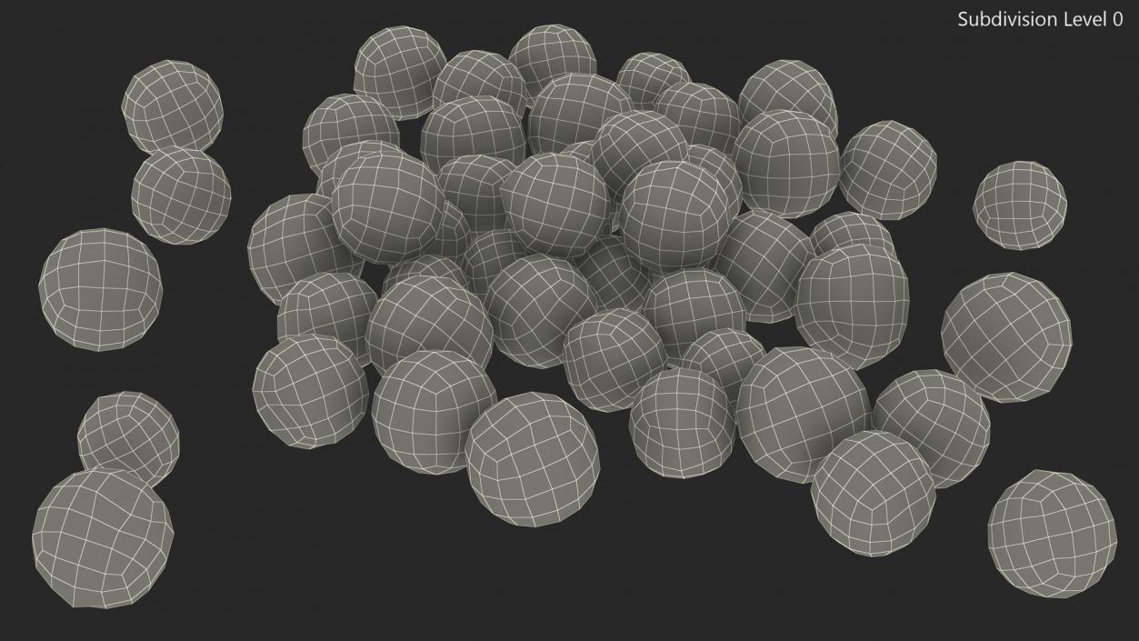 Dried White Peppercorn 3D