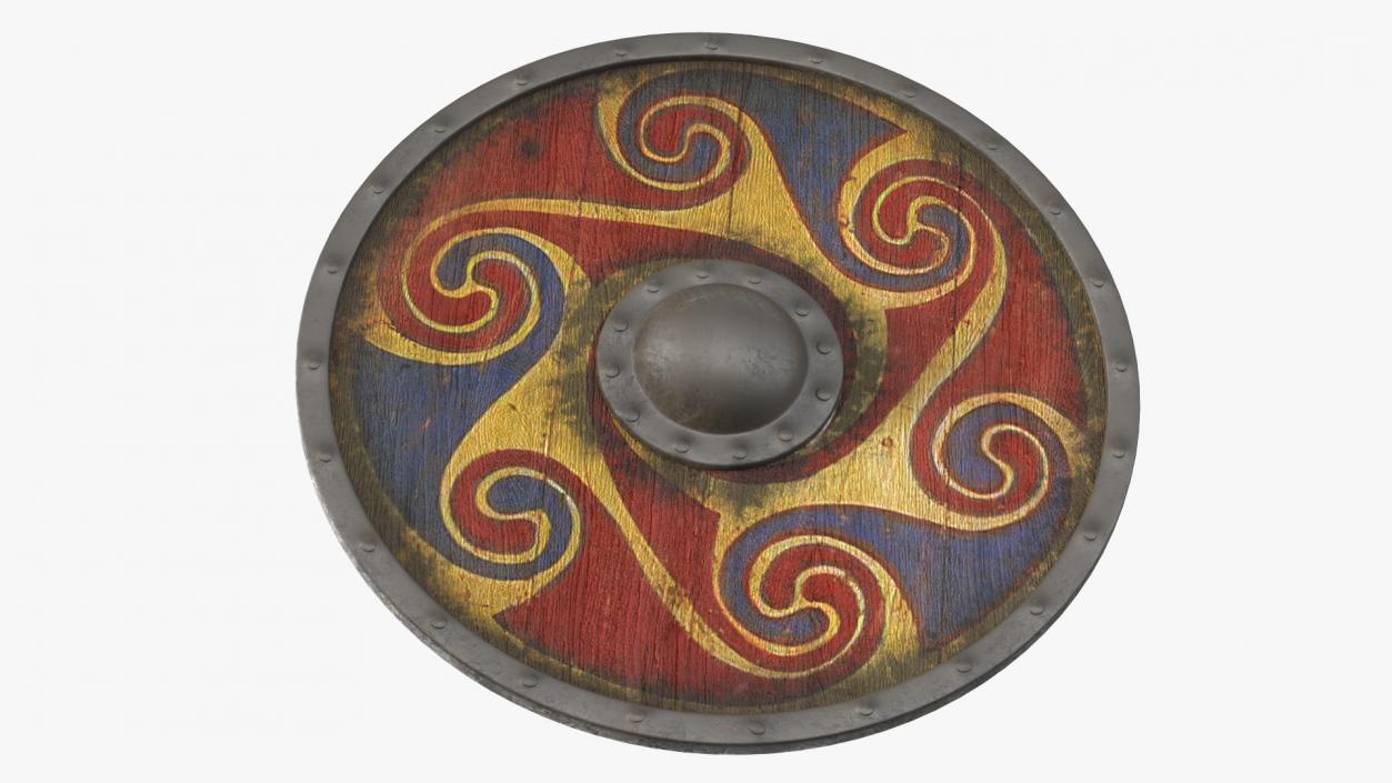 3D Viking Shields Set model