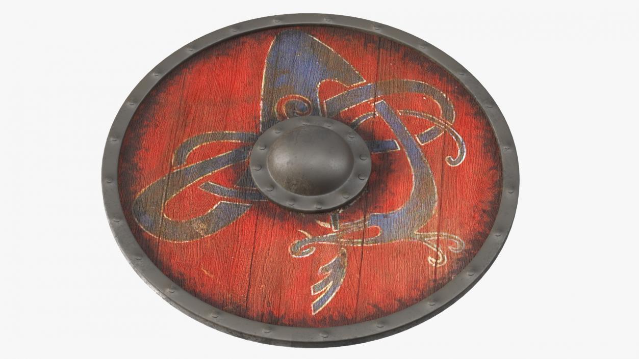 3D Viking Shields Set model