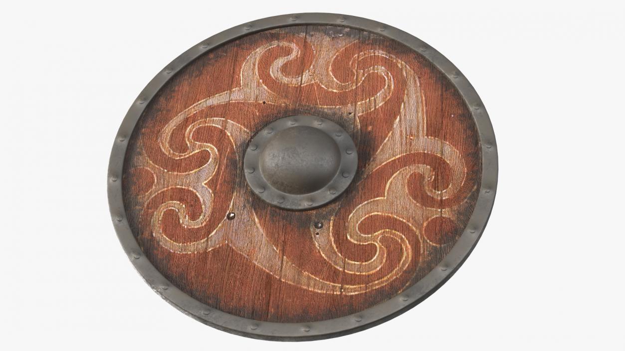 3D Viking Shields Set model