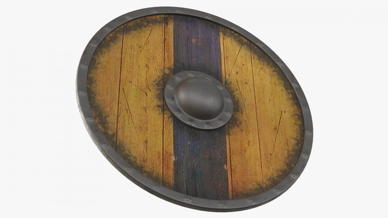 3D Viking Shields Set model