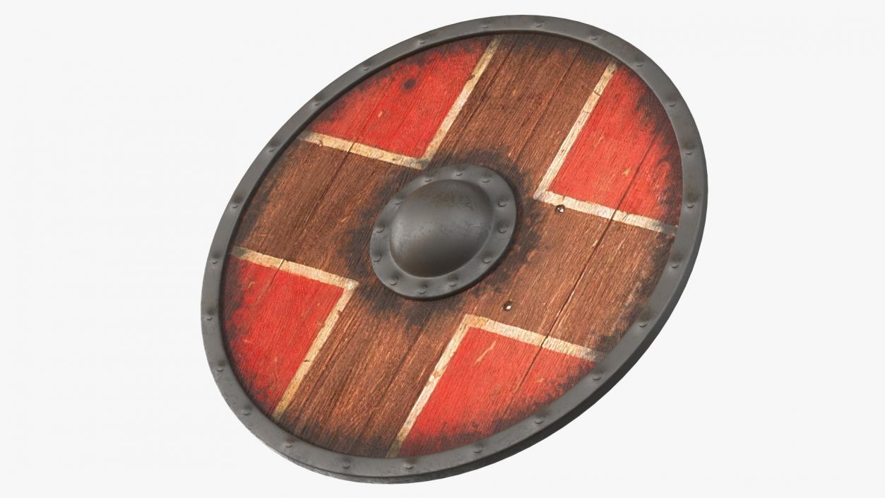 3D Viking Shields Set model