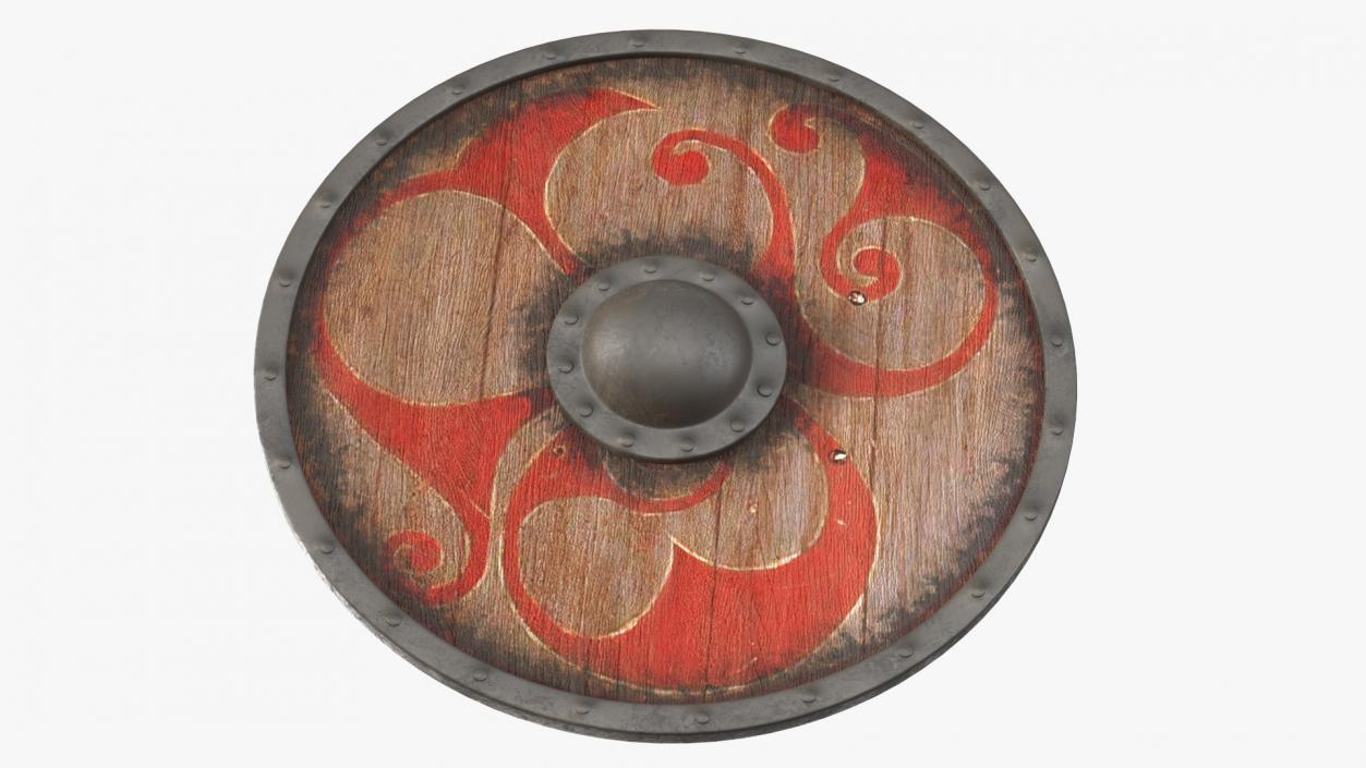 3D Viking Shields Set model