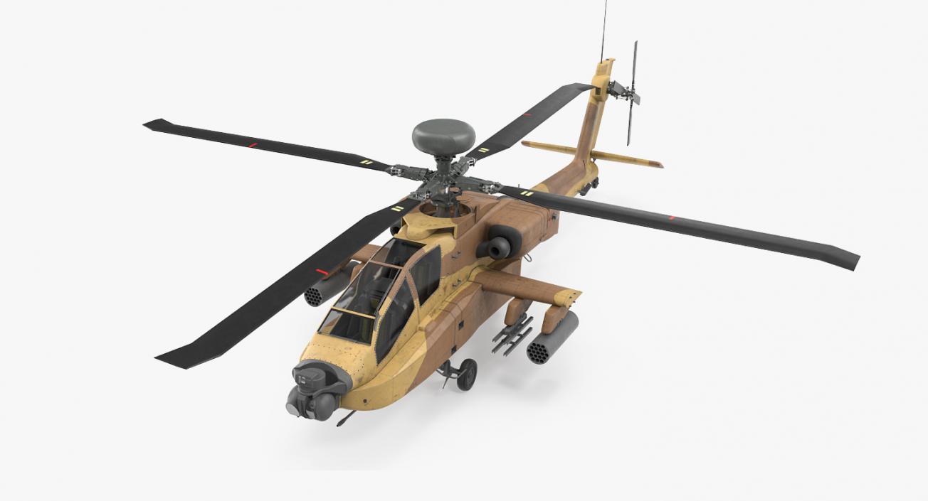 3D AH-64D Apache Longbow Israel model