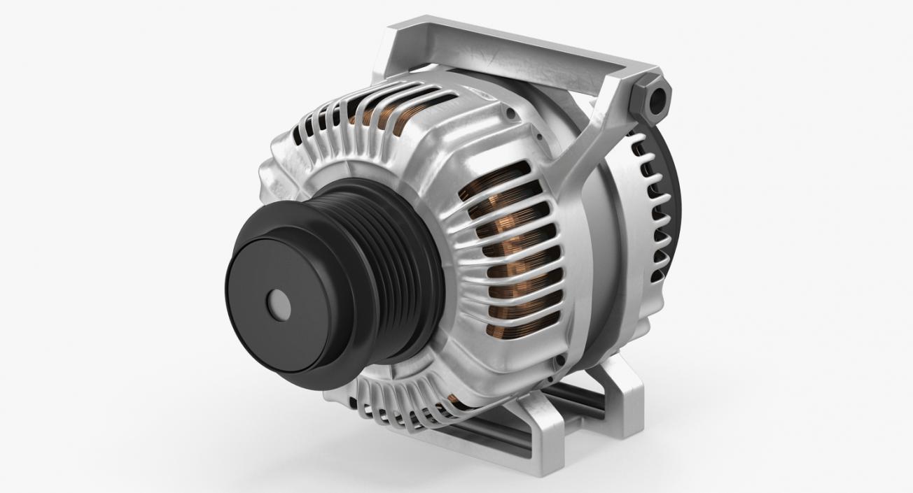 Car Alternator 3D model