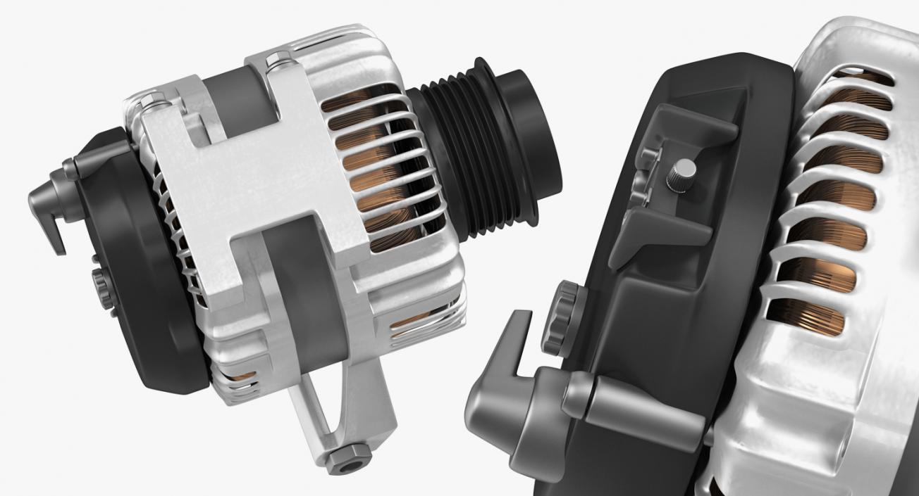 Car Alternator 3D model