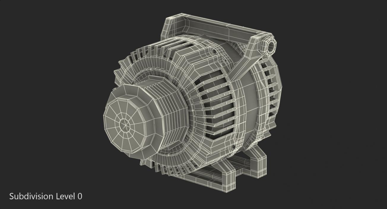 Car Alternator 3D model