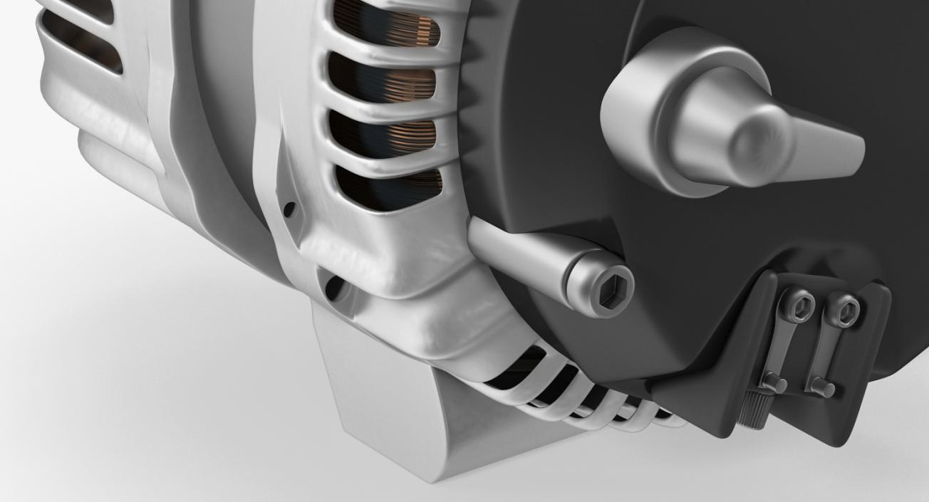 Car Alternator 3D model