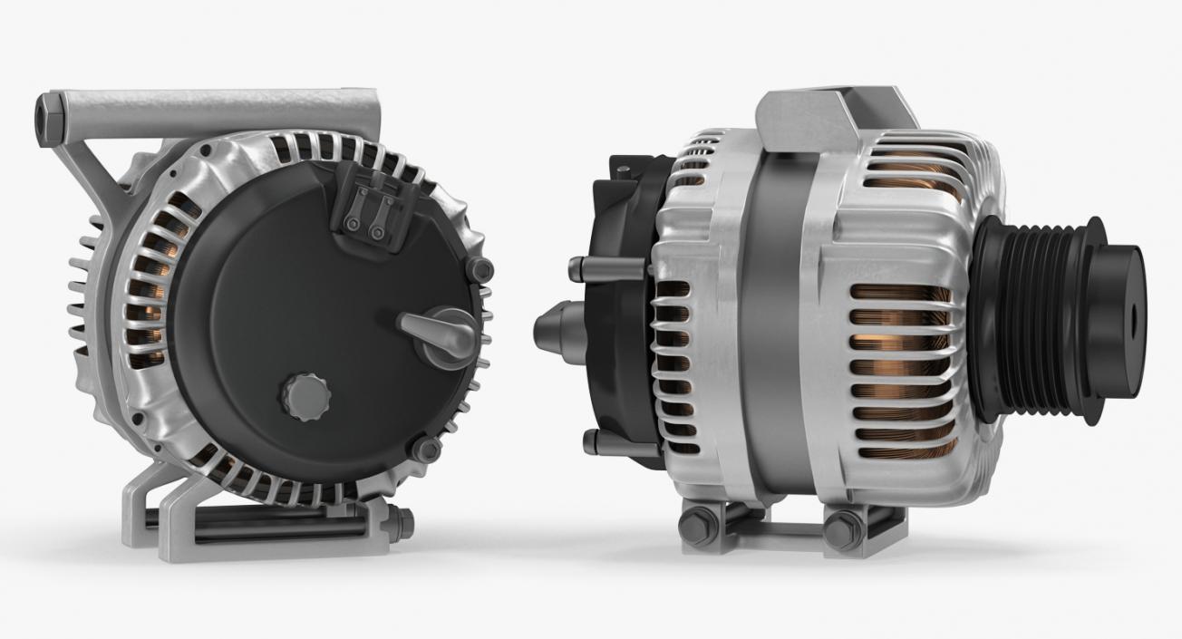 Car Alternator 3D model