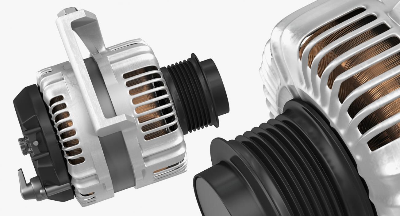 Car Alternator 3D model