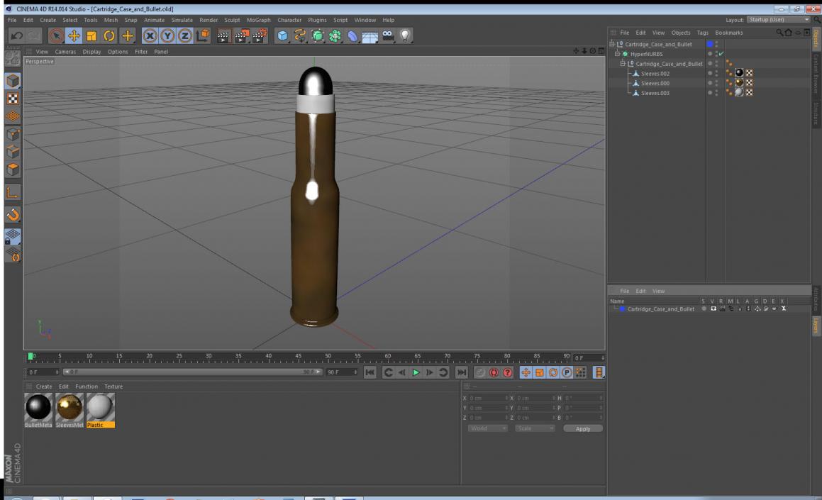 3D model Cartridge Case and Bullet