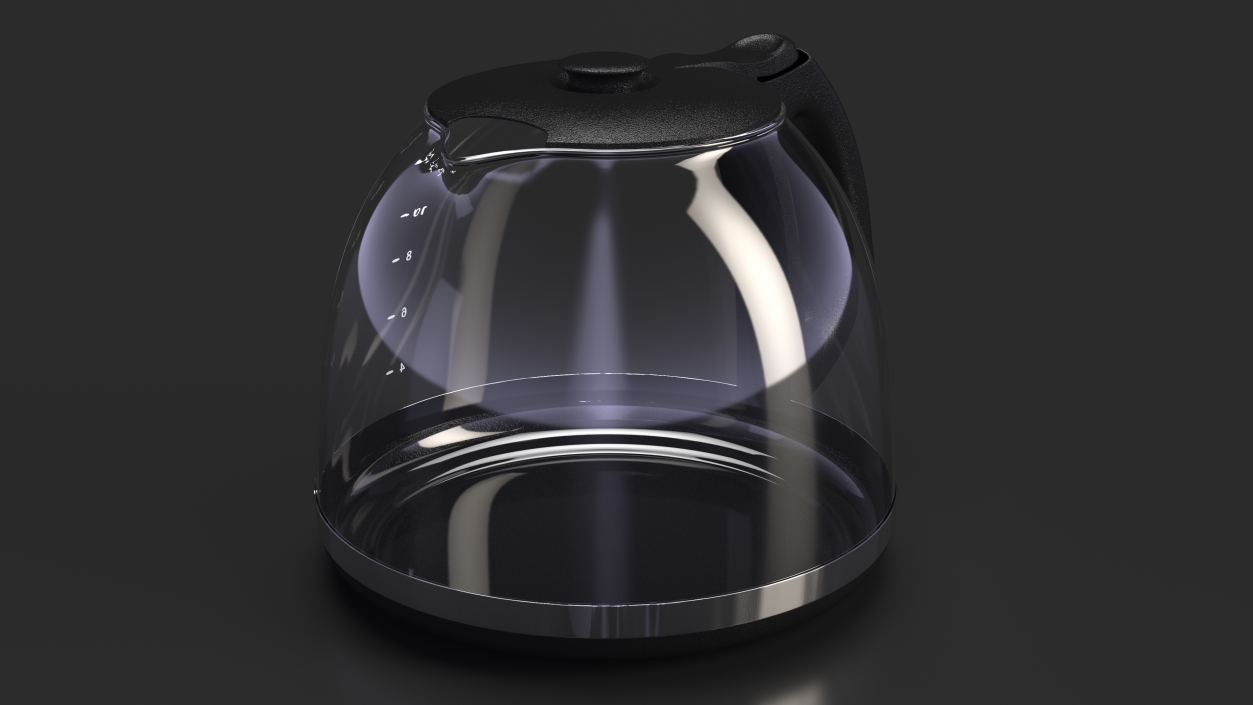 3D Glass Carafe with Lid