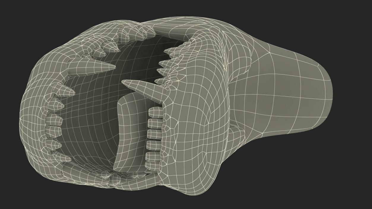 Dog Jaw Anatomic Rigged for Cinema 4D 2 3D model