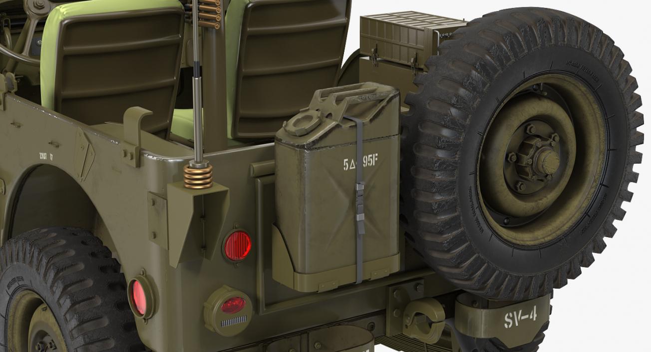 US Army Jeep Willys MB Ambulance 3D