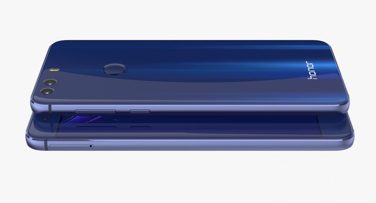 3D Huawei Honor 8 Sapphire Blue model