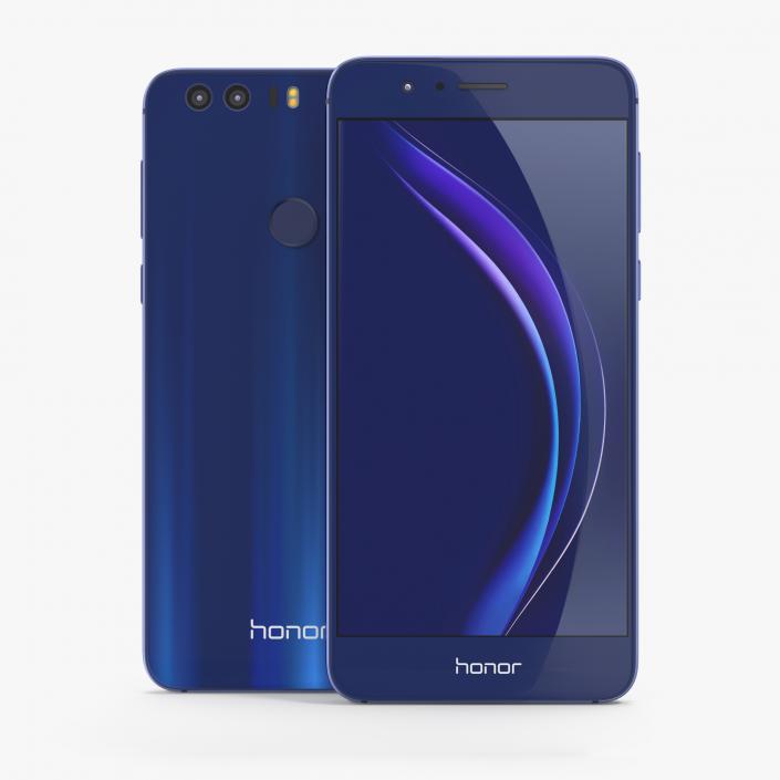 3D Huawei Honor 8 Sapphire Blue model