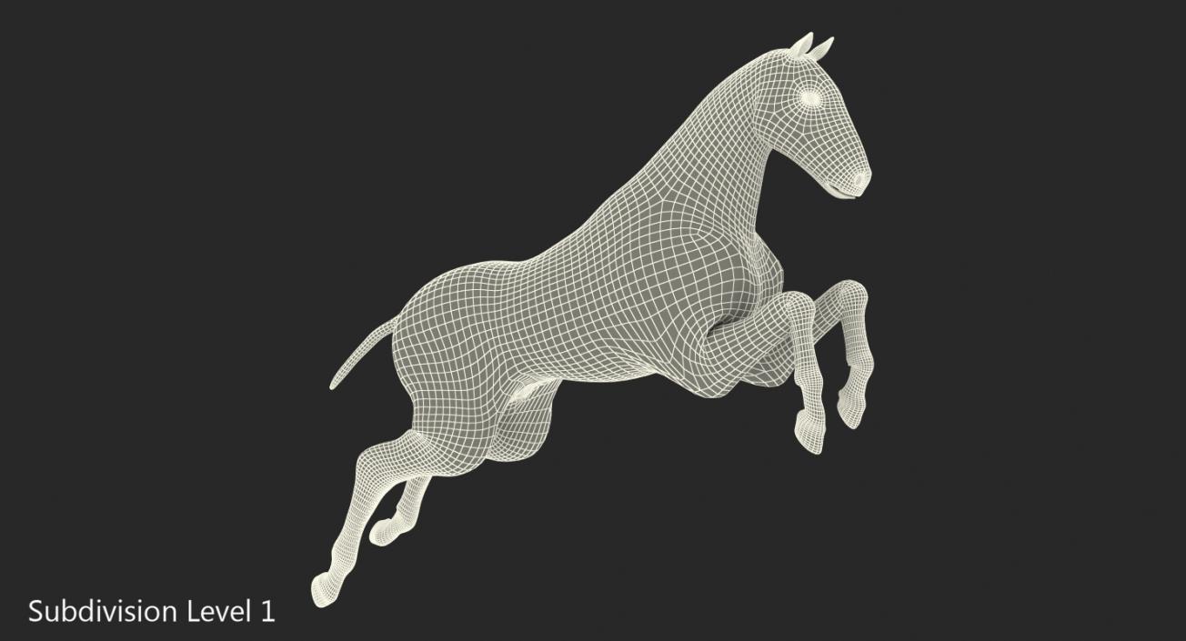 3D Jumping Horse Envelope with Skeleton