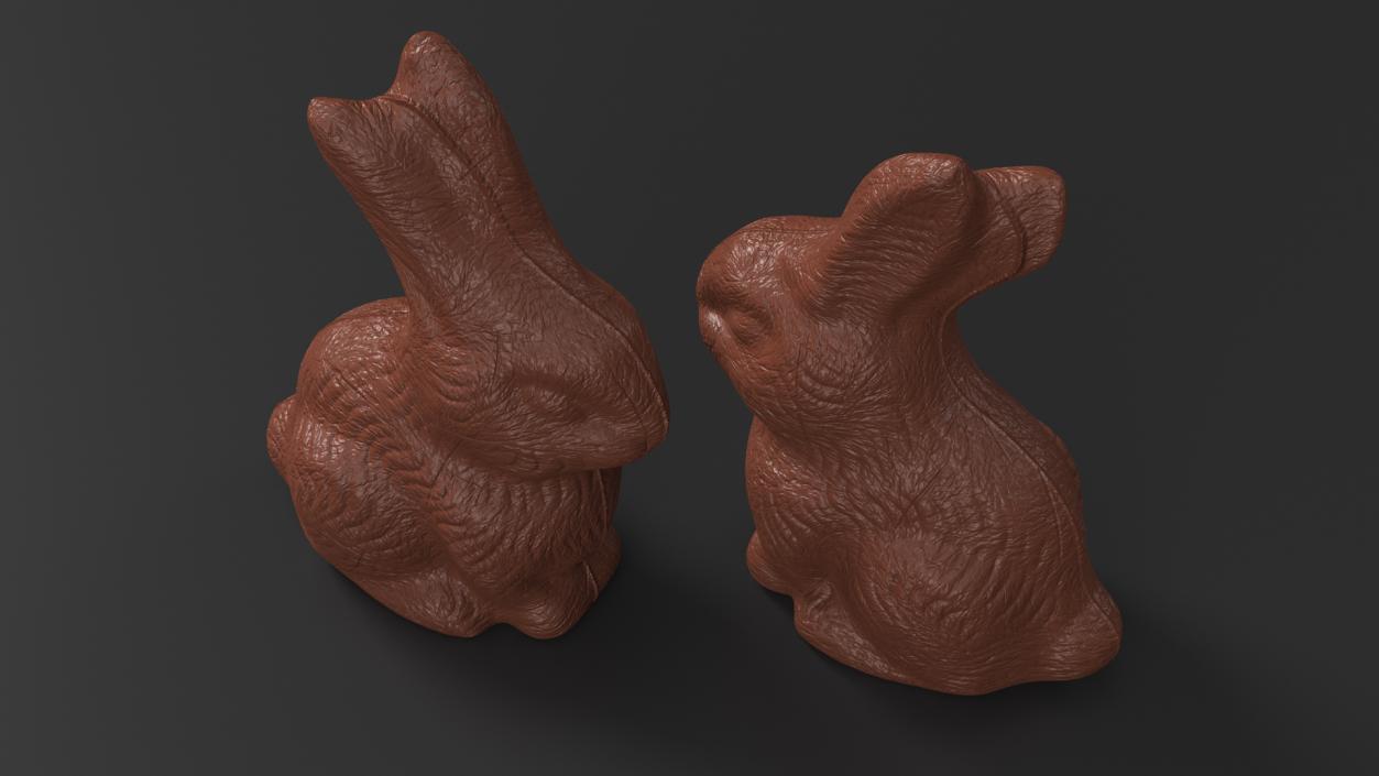 Chocolate Easter Bunny 3D