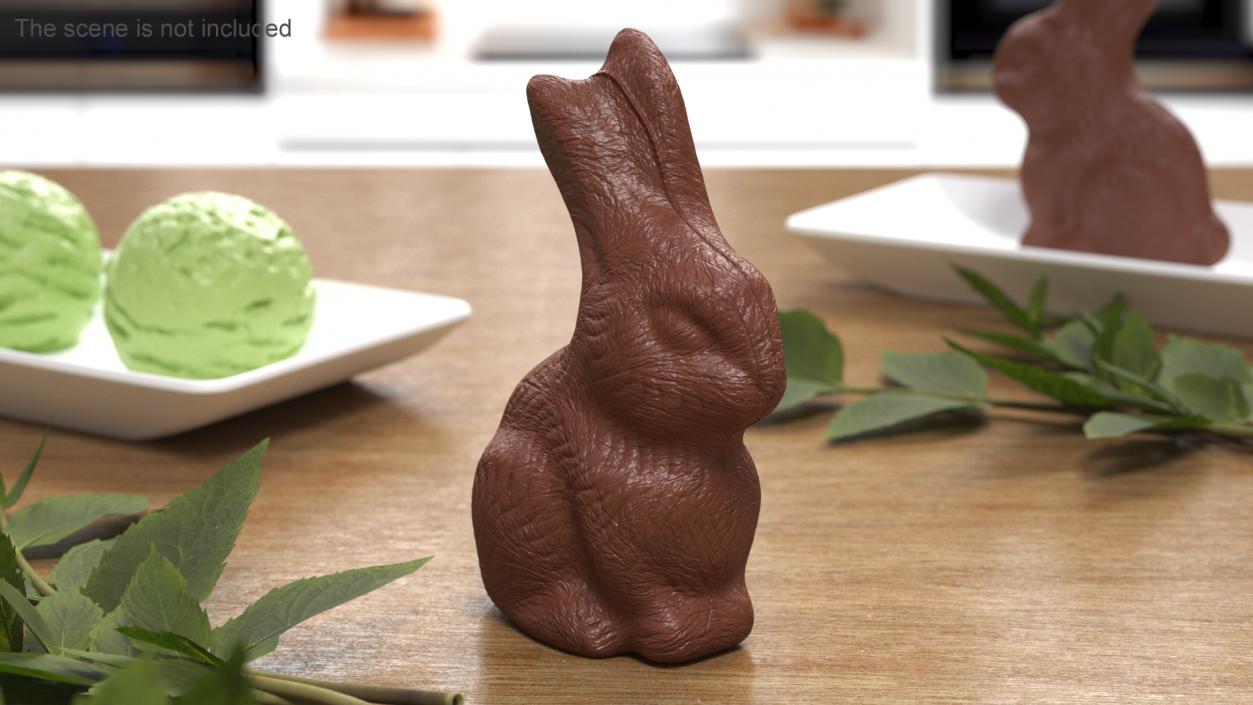 Chocolate Easter Bunny 3D