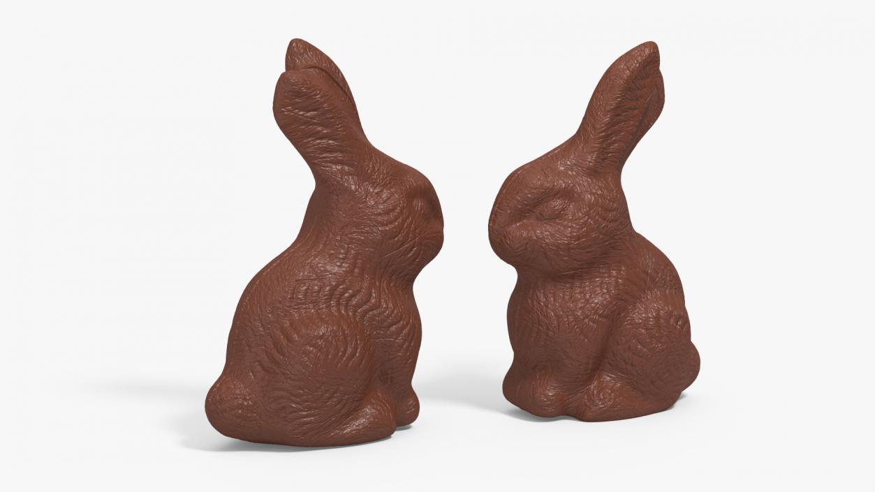 Chocolate Easter Bunny 3D