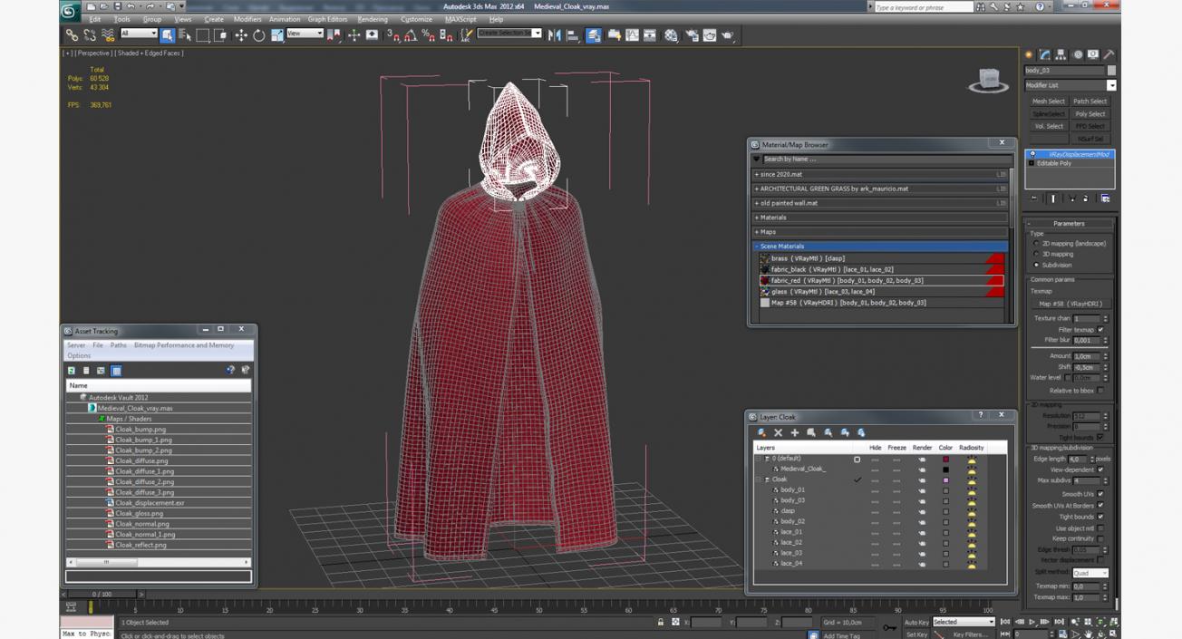 Medieval Cloak 3D model