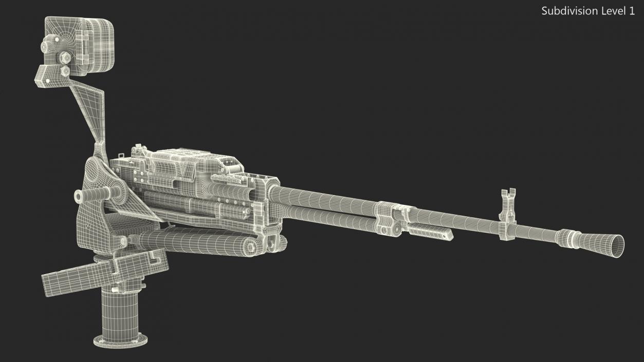 3D NSV Utyos Machine Gun