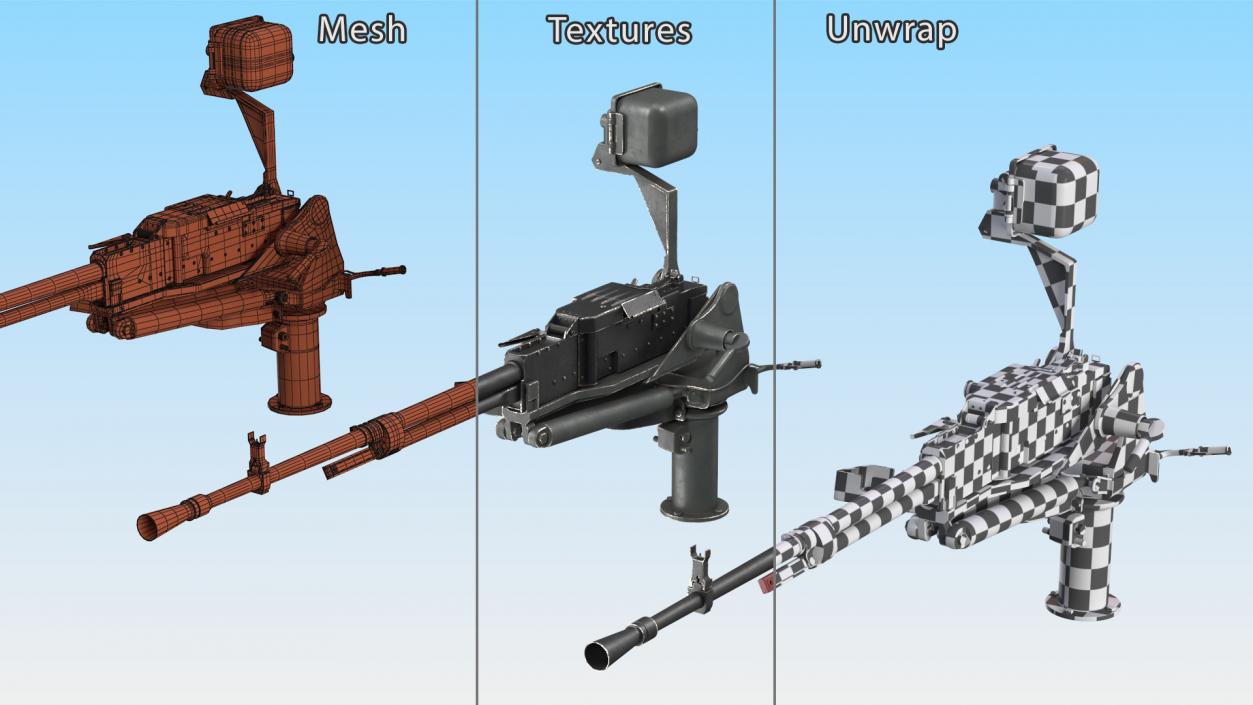 3D NSV Utyos Machine Gun